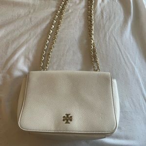 Tory Burch white leather purse
